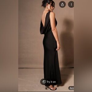 Meshki Black Backless Dress